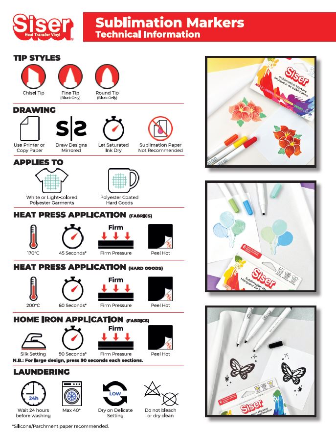 Siser Sublimation Marker Pens - National Sign Systems